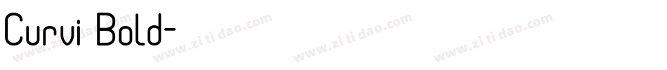 Curvi Bold字体转换